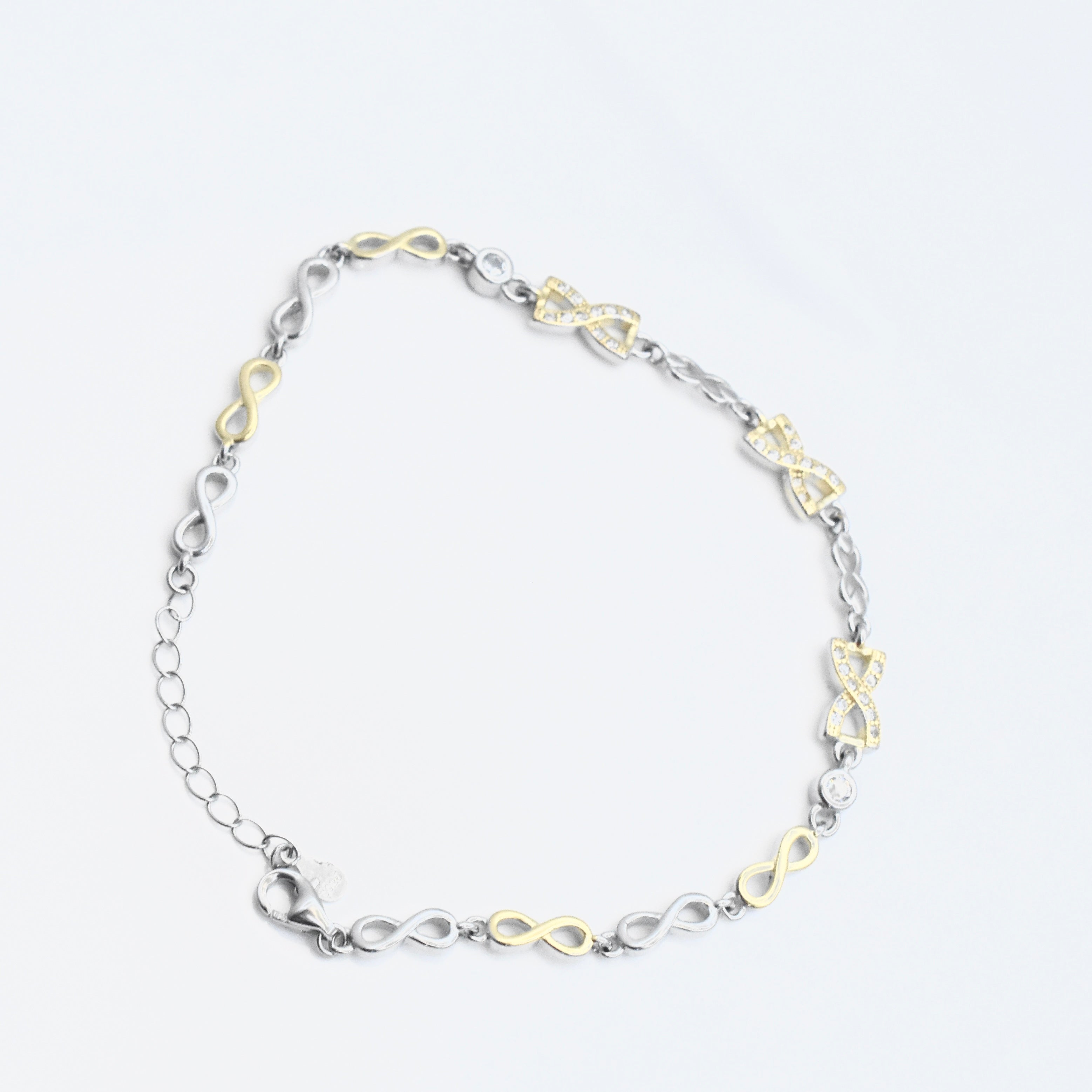 Glossy Twist Silver Bracelet