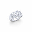 Chevron Solitaire Statement Ring