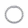 Box Texture Silver Bracelet