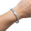 Box Texture Silver Bracelet