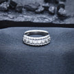 Textured Nautical Eternity Statement Ring