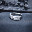 Textured Nautical Eternity Statement Ring