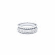Textured Nautical Eternity Statement Ring