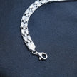 Greek Key ID Foxtail Bracelet