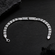 Greek Key ID Foxtail Bracelet