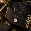 Flower Pearl Pendant Necklace