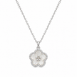 Flower Pearl Pendant Necklace