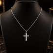 Crystal Cross Pendant Necklace