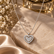Heart Bow Pendant Necklace