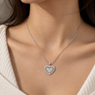 Heart Bow Pendant Necklace