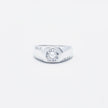 Circular Solitaire Bezel-Set Statement Ring
