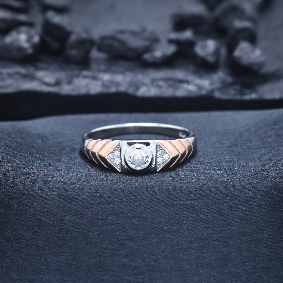 Regal Dual-Tone 925 Silver Ring