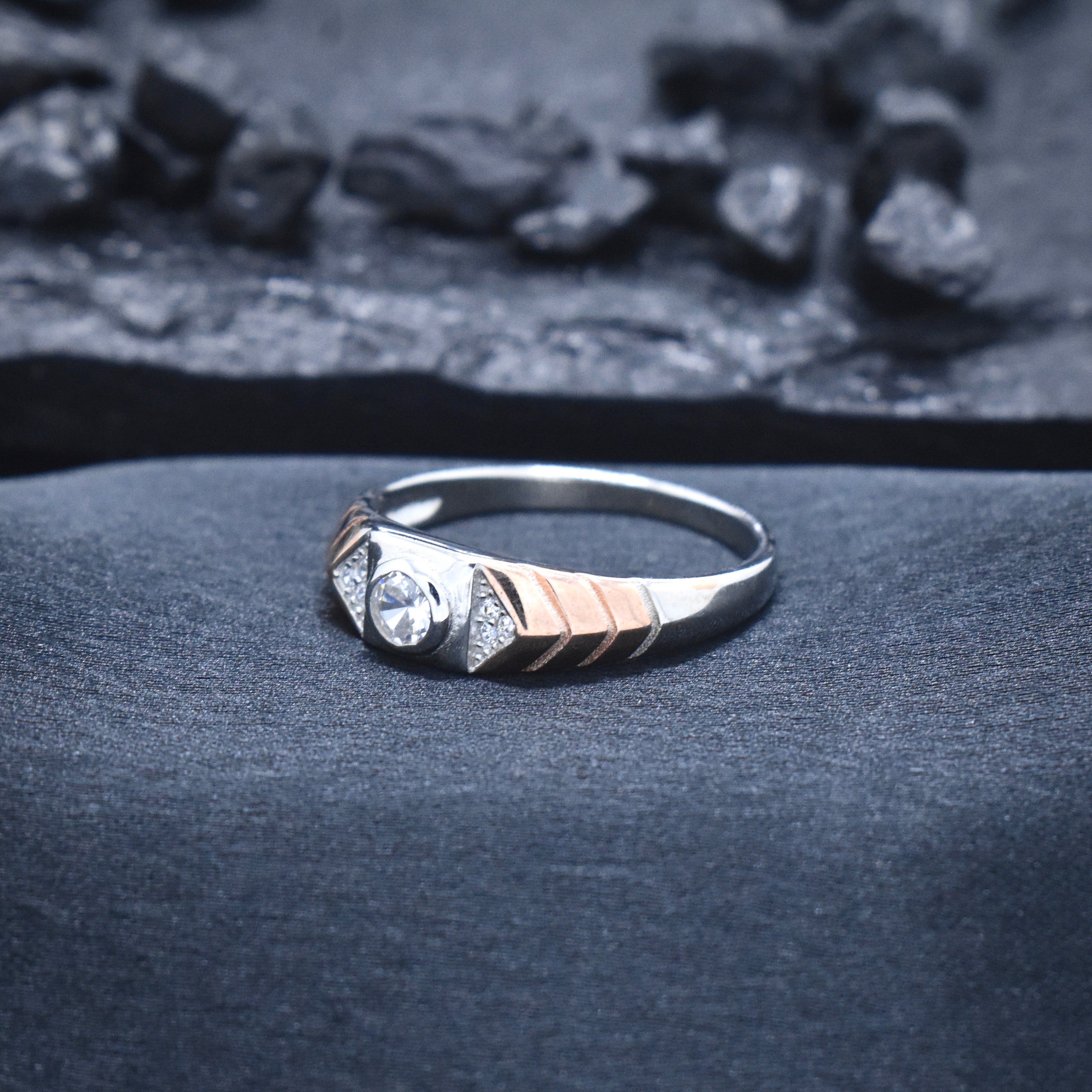 Regal Dual-Tone 925 Silver Ring