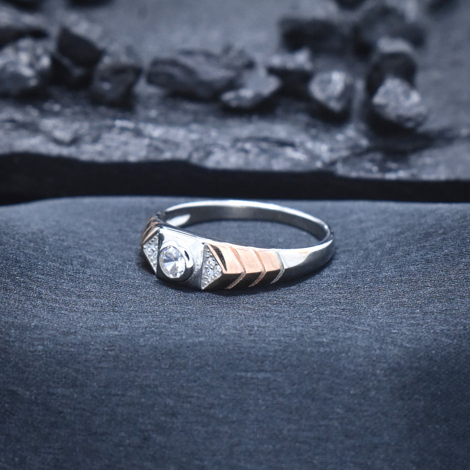 Regal Dual-Tone 925 Silver Ring