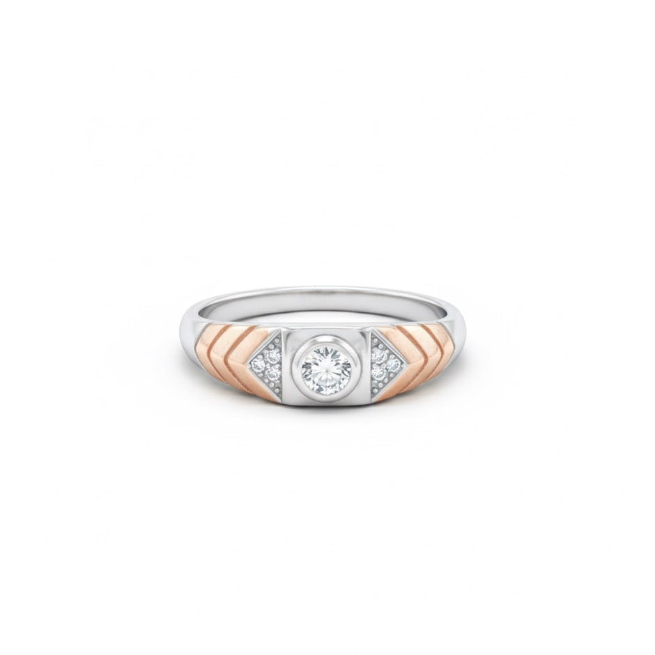 Regal Dual-Tone 925 Silver Ring