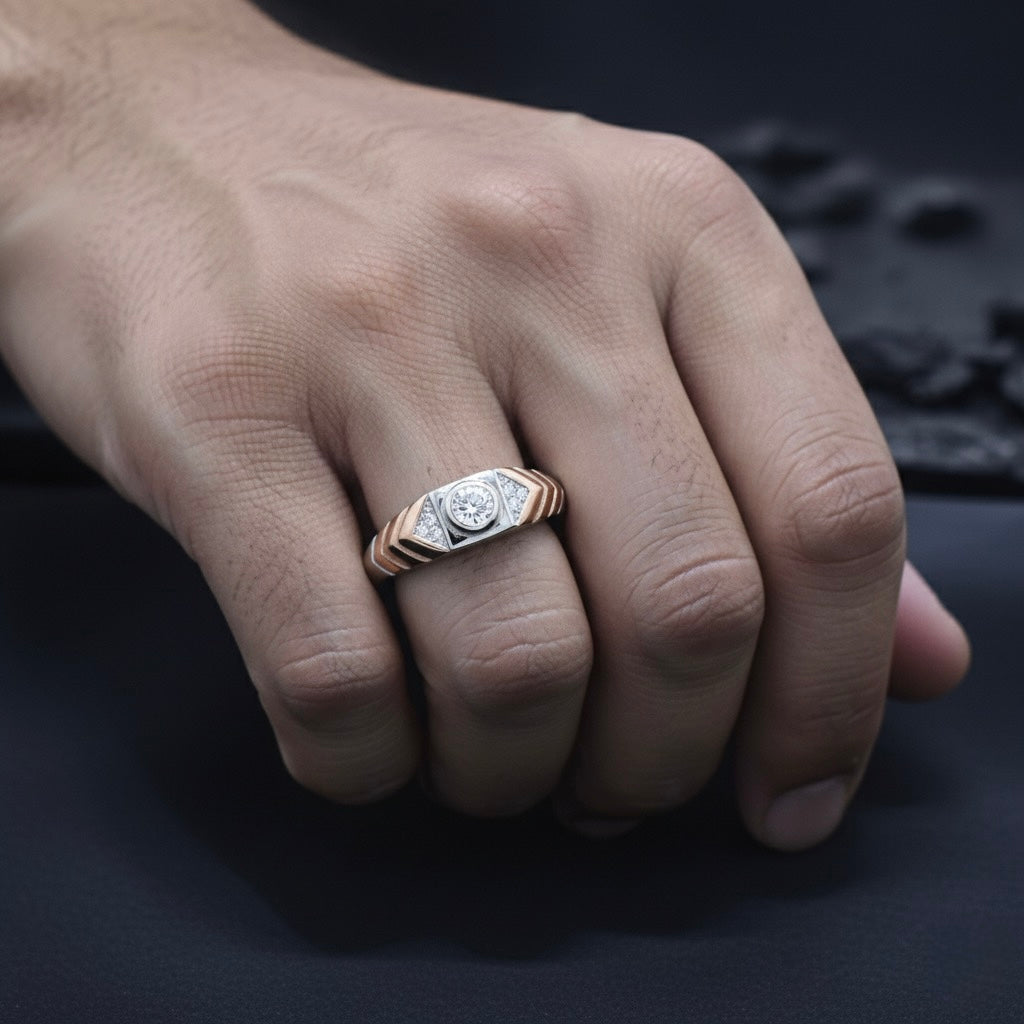 Regal Dual-Tone 925 Silver Ring