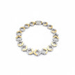 Dual Tone Diamond Frame Bracelet