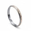 Grooved Classic Gents Silver Rhodium Kada