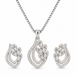 Leaf Cluster Pendant Set