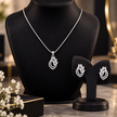 Leaf Cluster Pendant Set