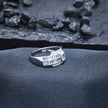 Baguette & Solitaire Architectural Statement Ring