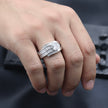 Baguette & Solitaire Architectural Statement Ring