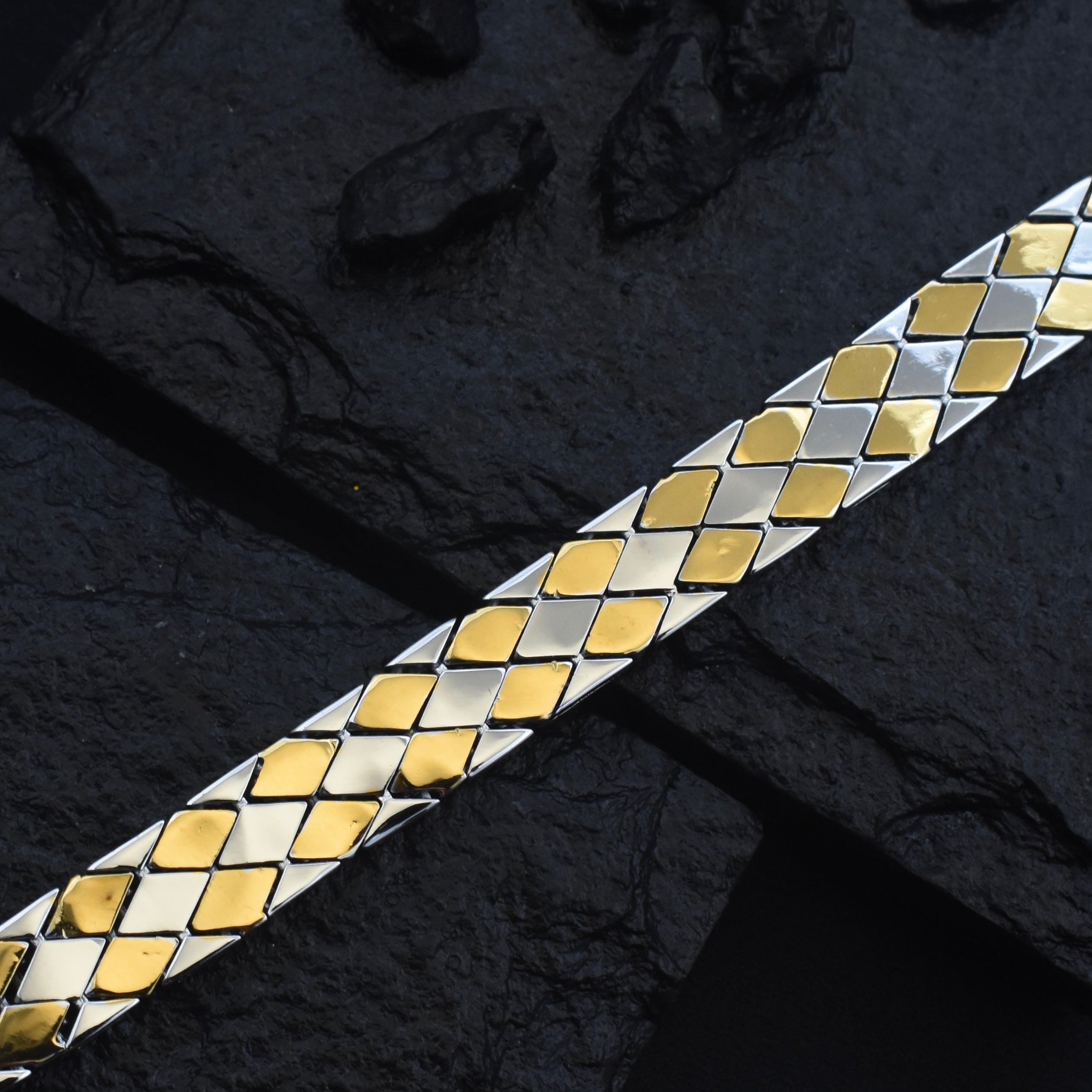 Rhombus Shine Silver Bracelet