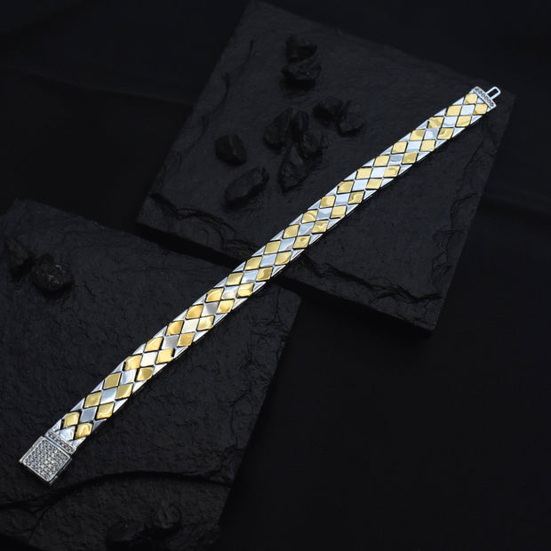 Rhombus Shine Silver Bracelet