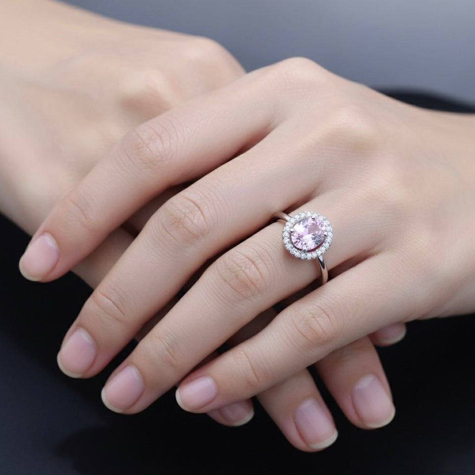 Silver Halo Crown Ring