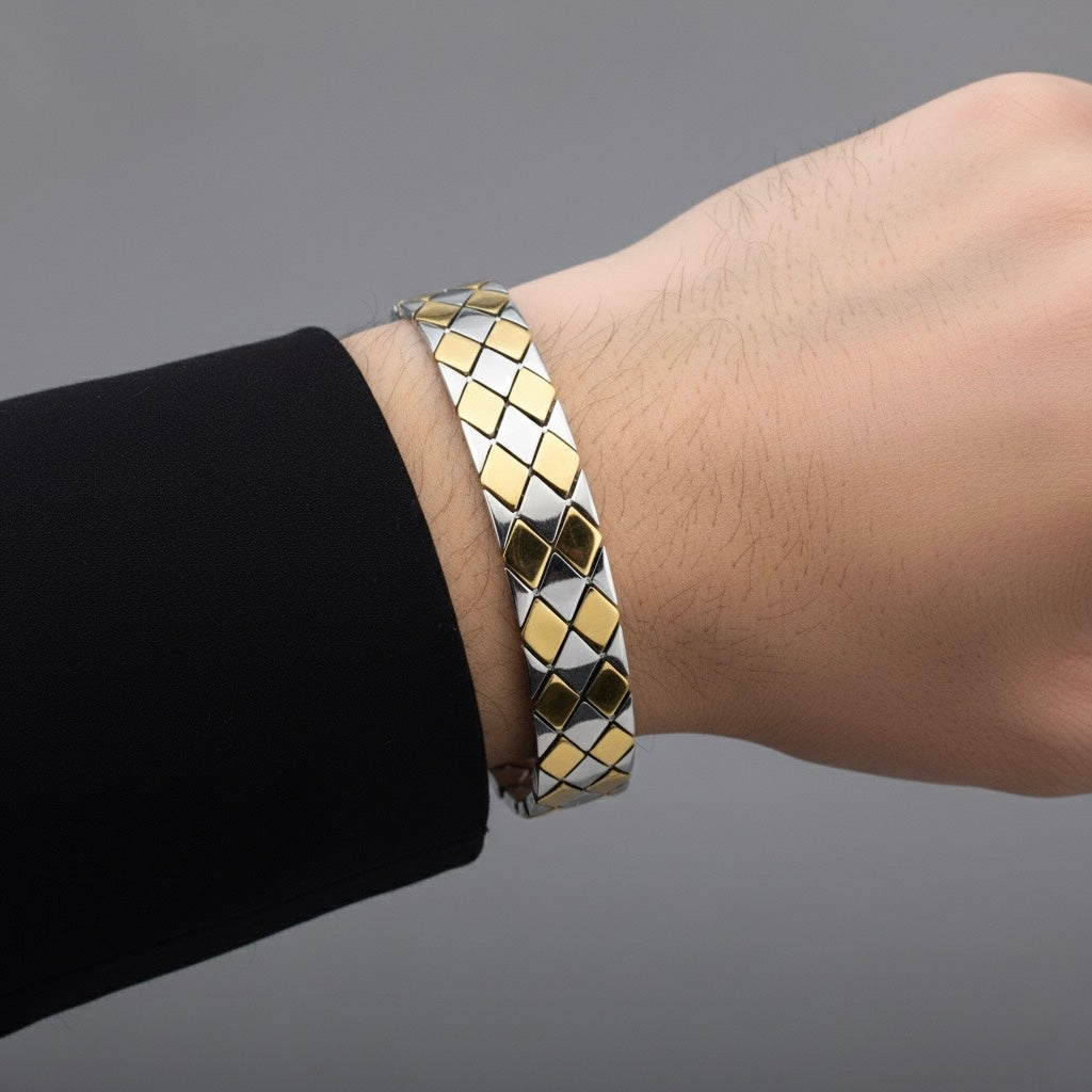 Rhombus Shine Silver Bracelet