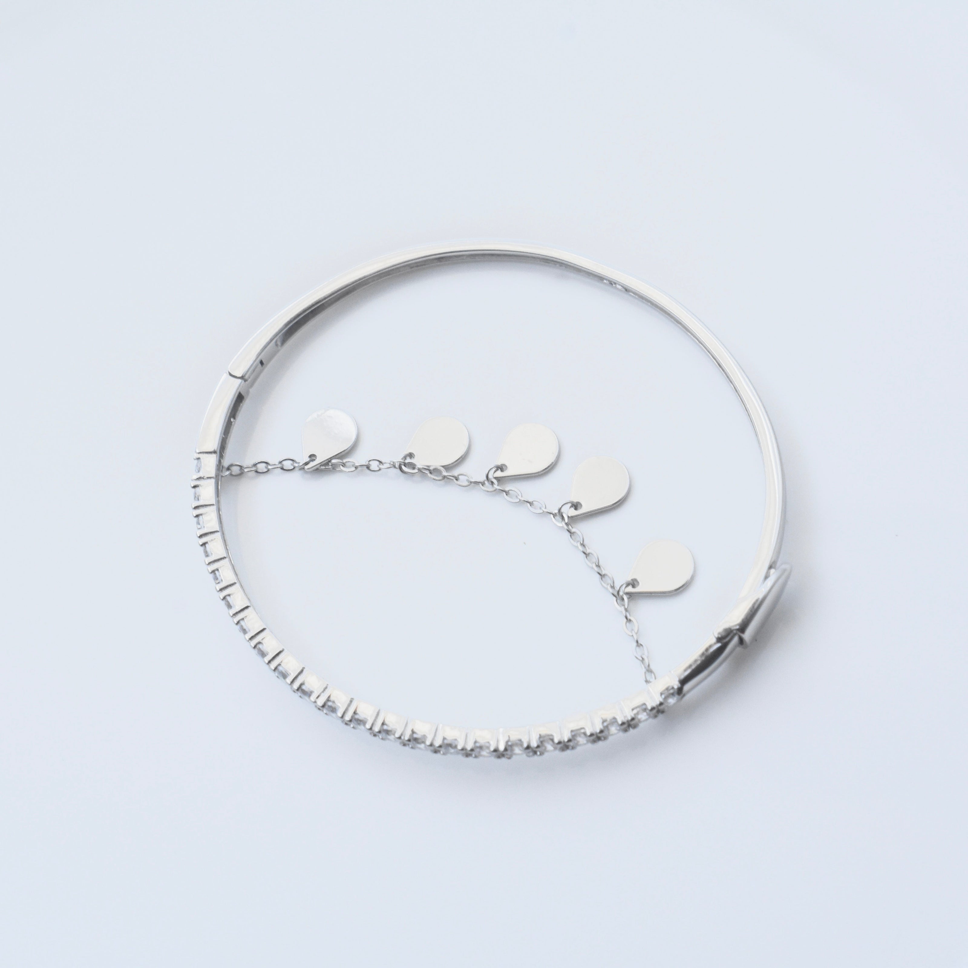 Petal Drop Silver Bracelet