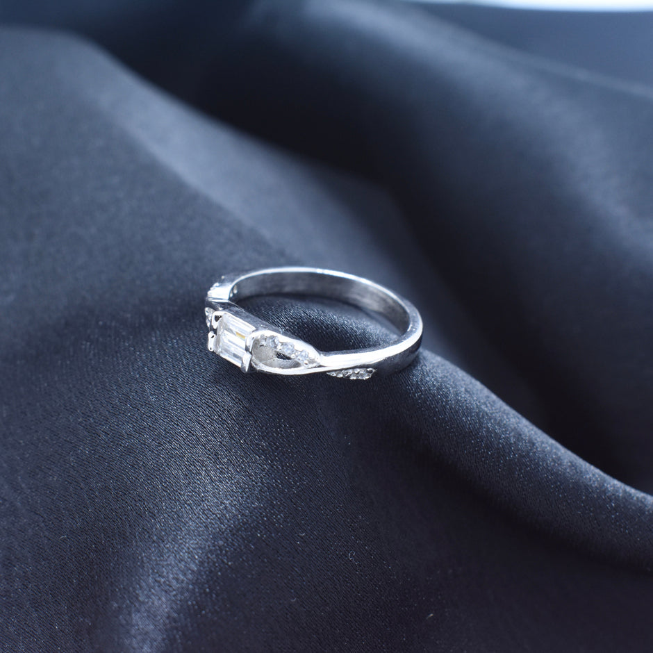 Silver Urban Gem Ring