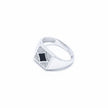 Diamond - Motif Geometric Signet Ring