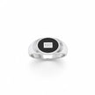 Oval Geometric Heritage Signet Ring