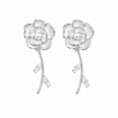 Floral Pearl Drop Earrings