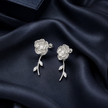 Floral Pearl Drop Earrings