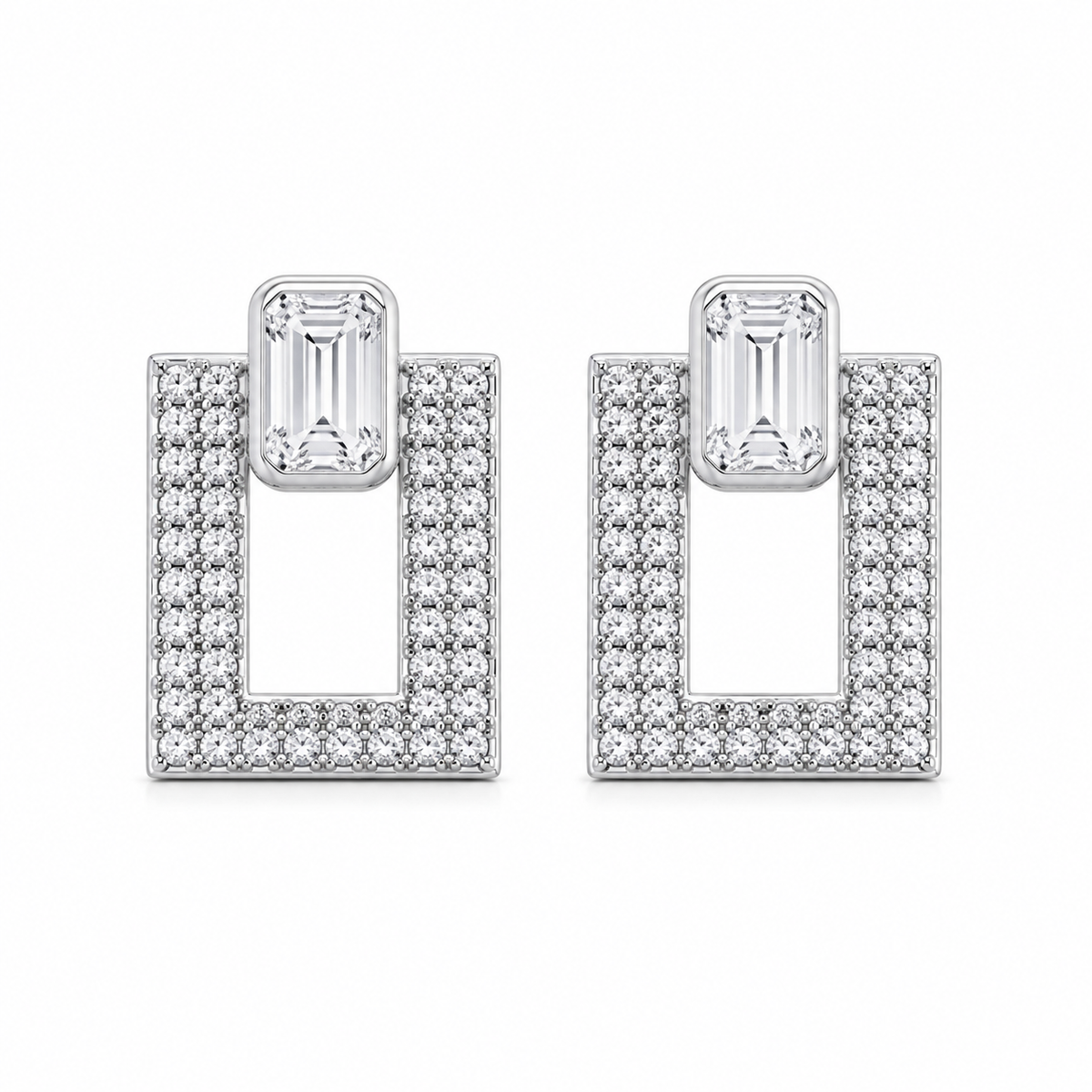 Rectangular Statement Earrings