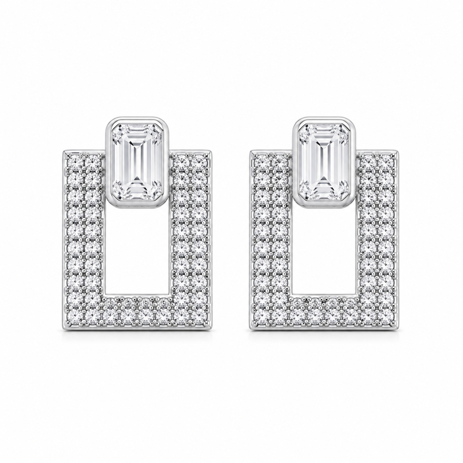 Rectangular Statement Earrings