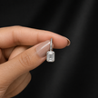 Rectangular Crystal Drop Earrings