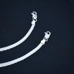 Plain Patterned Sterling Silver Anklet