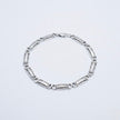 X-Pattern Sterling Silver Link Bracelet