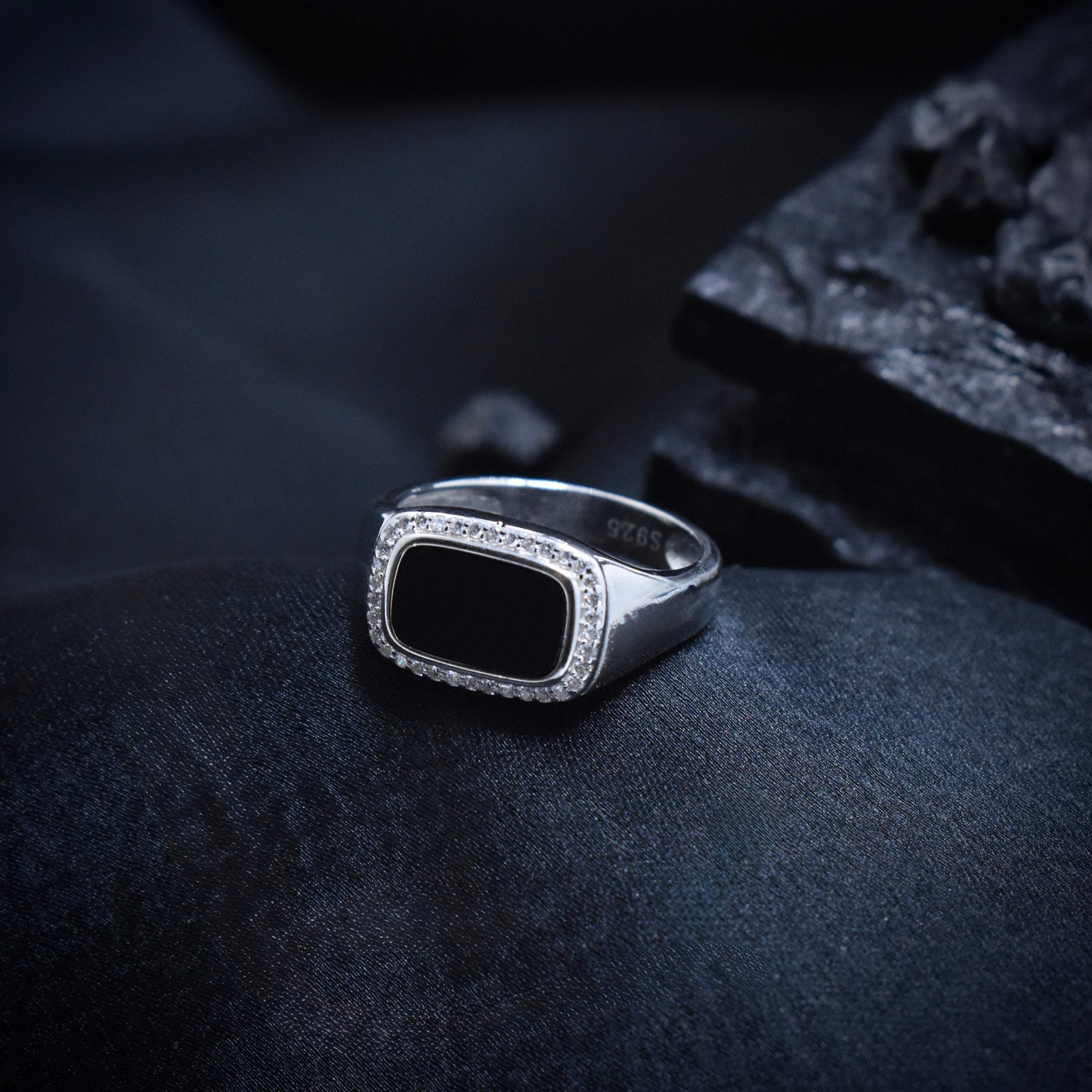 Cushion Halo Heritage Signet Ring