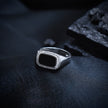 Cushion Halo Heritage Signet Ring