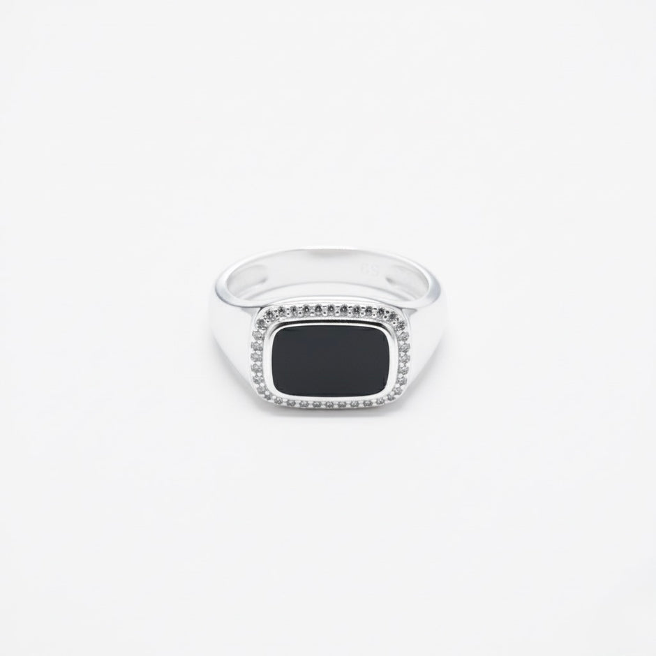 Cushion Halo Heritage Signet Ring