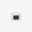 Cushion Halo Heritage Signet Ring