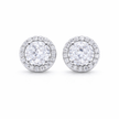 Brilliant Solitaire Classic Halo Studs