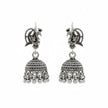 Ornate Dome Silver Jhumki
