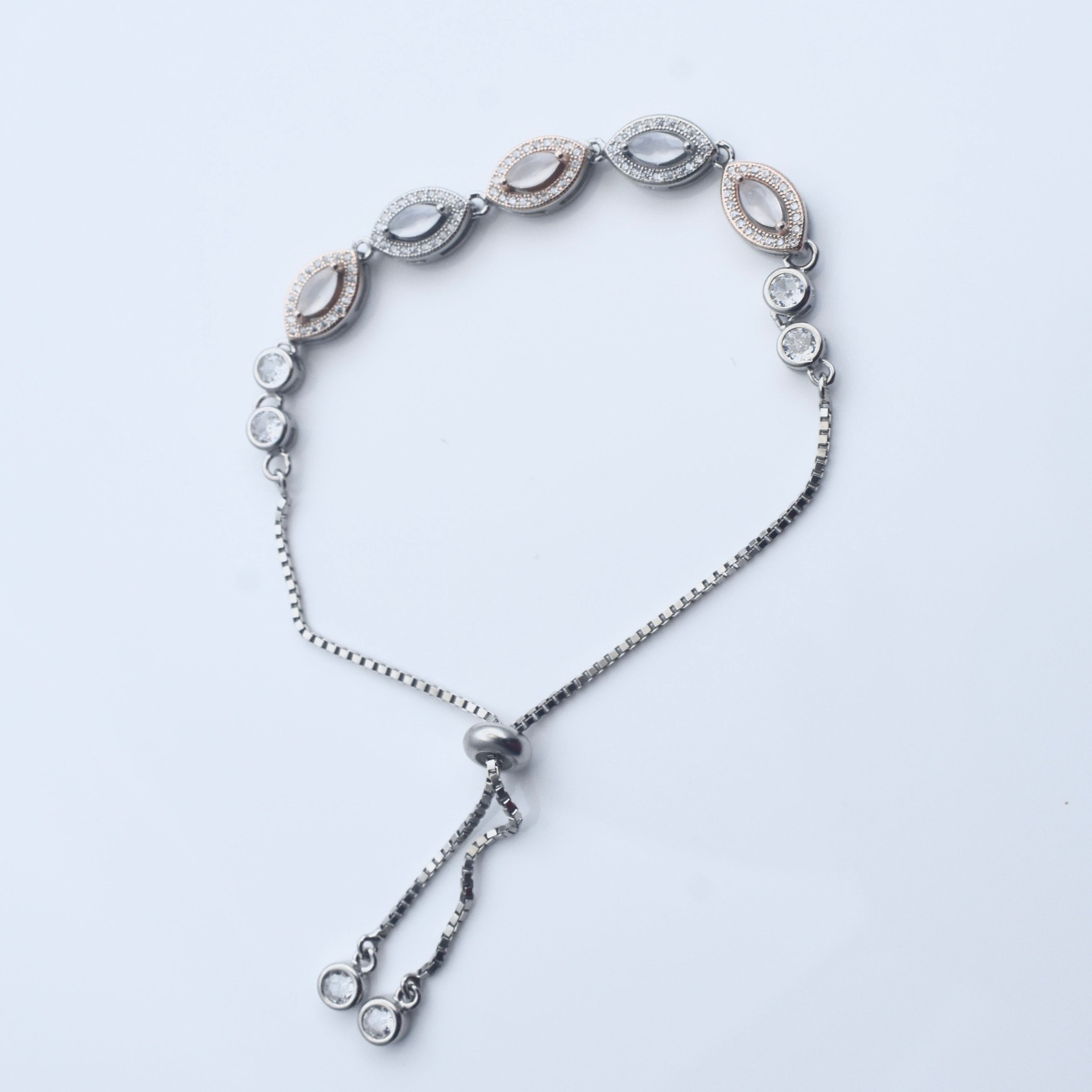 Petal Weave Silver Bracelet