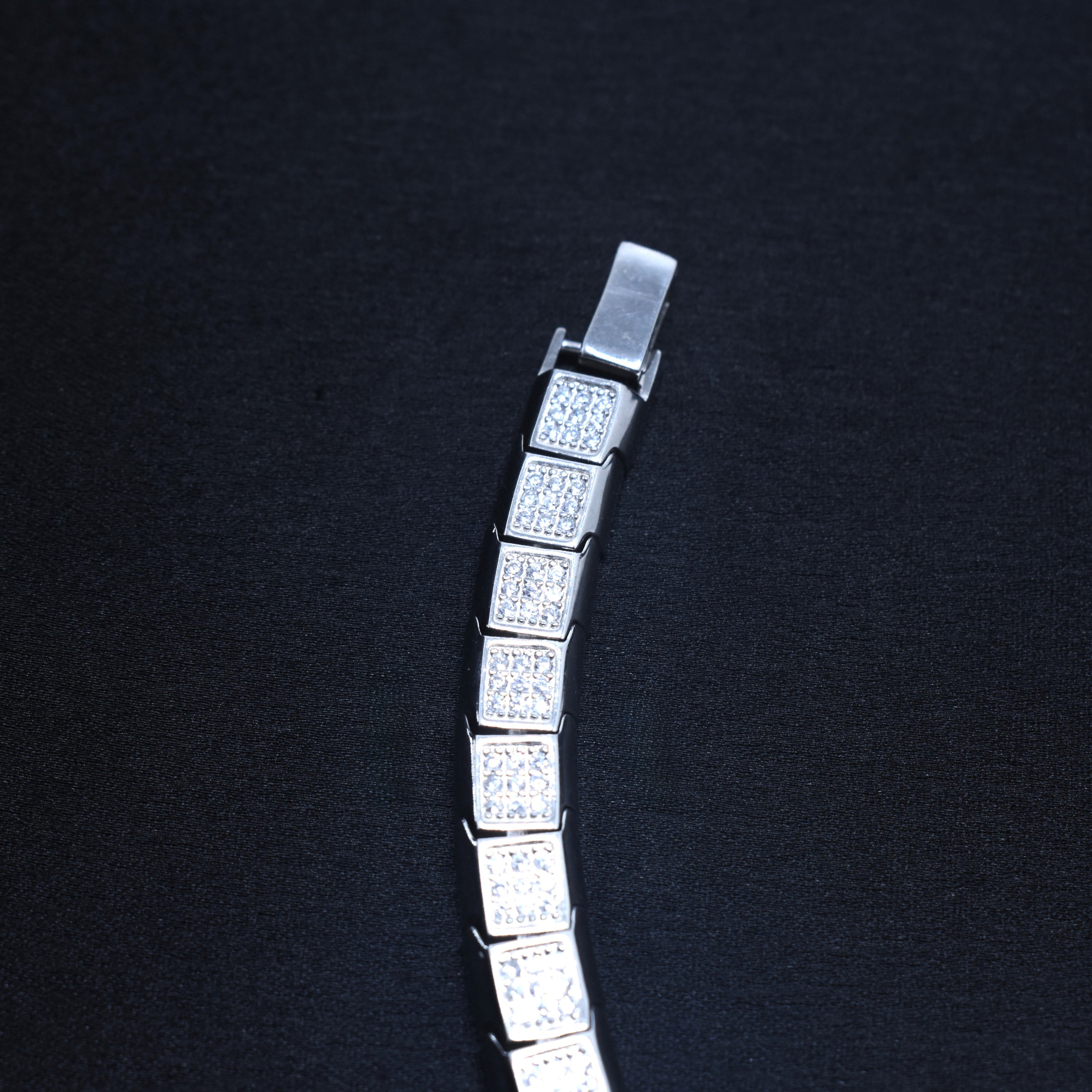 Frost Square Silver Bracelet