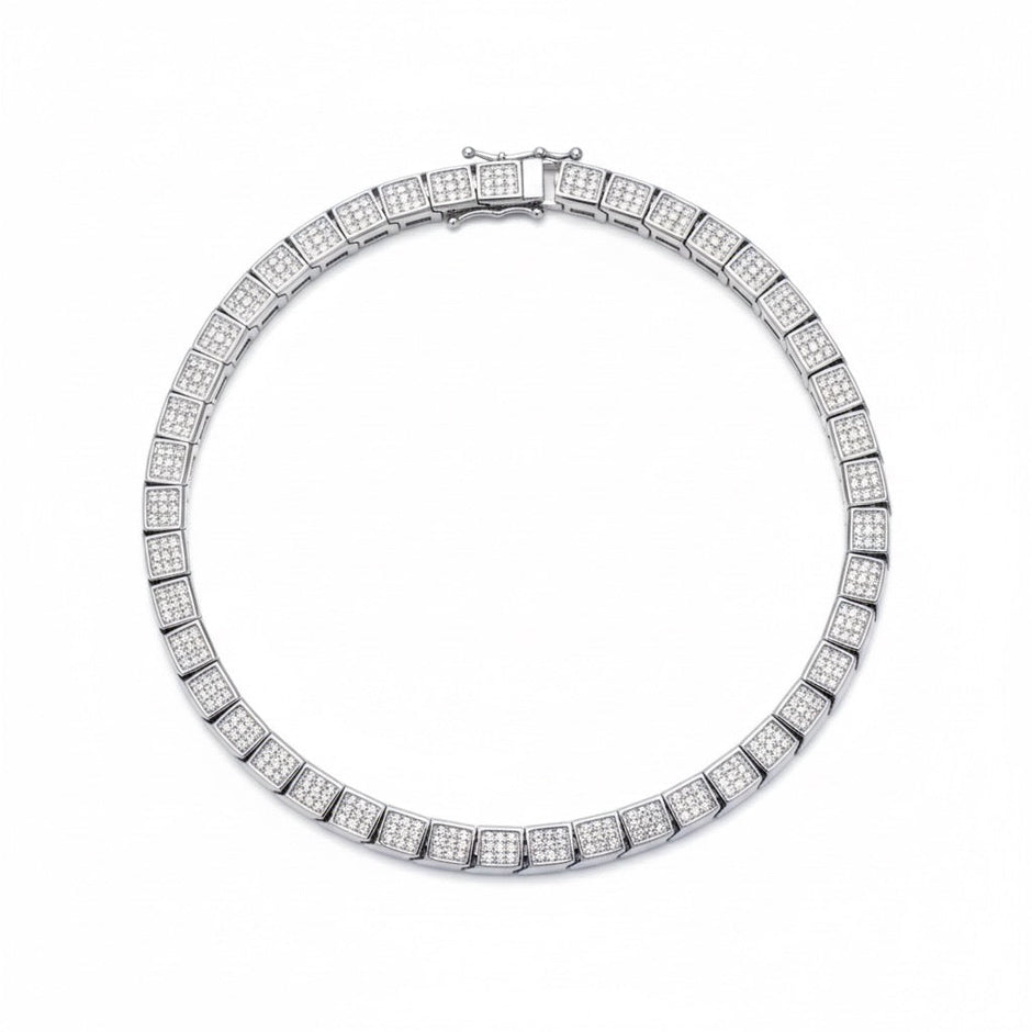 Frost Square Silver Bracelet